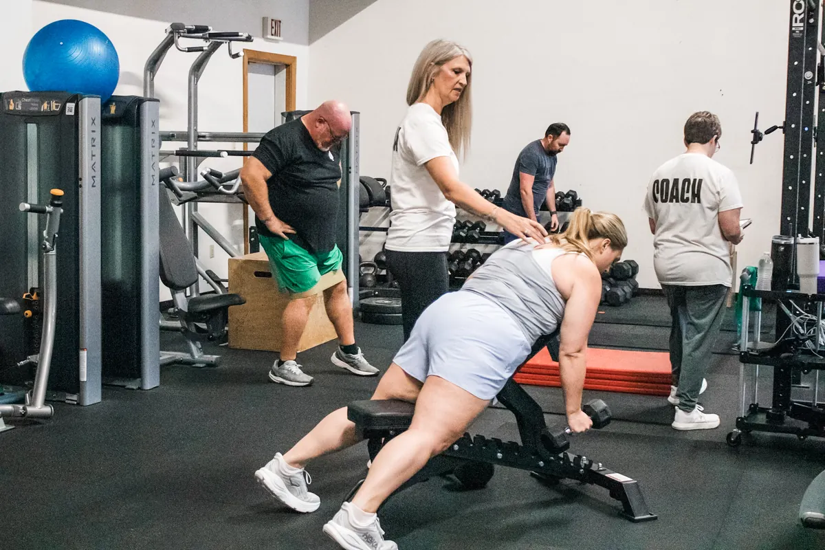Group training session at Paradigm Fitness